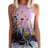 Sunflower Floral Dandelion 3D Print Tank Top New Women Streetwear Y2k Tops Oversized Vest Off Shoulder Sleeveless Woman Camisole