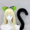 Anime Cat Ear Headband Tail Set Cosplay Costume Adult Roleplay Accessory Japanese Style