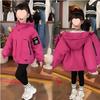 2025 Girls' Cotton Windbreaker: Stylish Autumn/Winter Coat for Kids