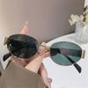 Summer Oval Sunglasses Metal Frame Classic Shades Fashion Eyewear  for Women & Men