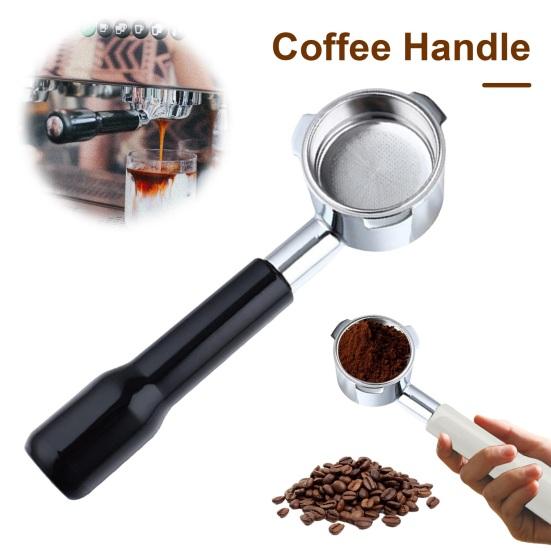 51MM Stainless Steel Bottomless Portafilter Coffee Handle with Smooth Surface Food Grade Easy To Clean Universal Compatibility Espresso Portafilter