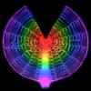 LED Butterfly Wing Illuminated Adult Dance Luminous Glowing Light Up Party Costumes Multicolored
