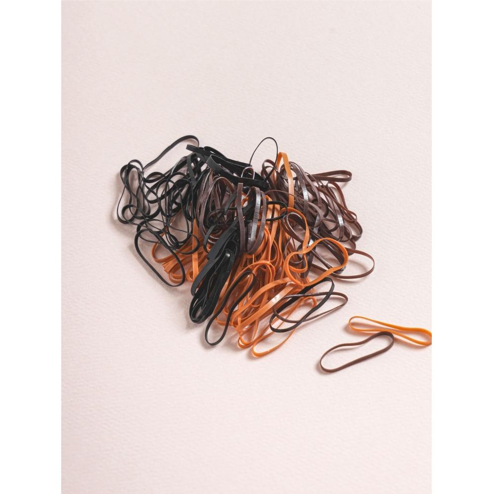 Daiso ТПУ резинки 120 штук коричневые