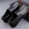 Модные мужские туфли-лодочки из натуральной кожи, дышащие, мужские деловые лоферы, классические слипоны, повседневная обувь, новая нескользящая обувь для вождения