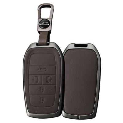 Чехол для смарт-ключа Toyota, Держатель для ключей, Сплав + ПУ Кожа, Оболочка для ключа, Alphard, Vellfire,
