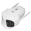 Dual Lens Security Camera Panoramic 2 Way Audio Surge Protection Wifi Full Color Night Vision APP