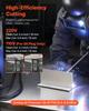 5-in-1 Plasma Cutter Welder Combo - CUT/TIG/Gas MIG/Flux MIG/MMA, 50A Non-Contact Plasma Cutting Machine & 200A Synergic Welder, 220V Aluminum Pulse