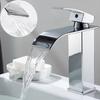 Waterfall Wash Basin Stainless Steel High And Low Faucet Black And Cold Toilet Hotel Wash Basin Bathroom Home