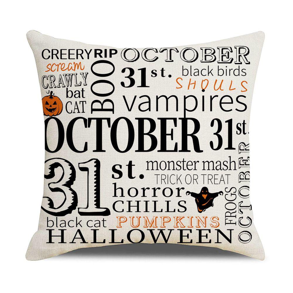 Pillowcase Home Decor Ornaments Halloween Decoration Pillow Case Throw Pillow Cover Cushion Cover