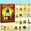 Emotional Support Christmas Countdown Calendar Toy With Woven Material For Family And Kids Fun
