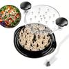 Модернизированная куриная измельчитель с прозрачной крышкой: Большой противоскользящий вращающийся инструмент для нарезки курицы, говядины, капусты, овощей 4