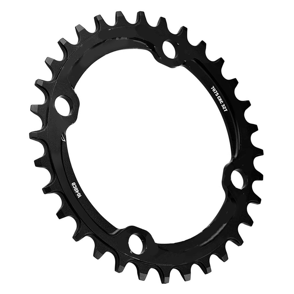 32Celsius34Celsius36Celsius38T BCD 104 Mountain Bike Steel Single Crank Chain   Repair Parts (Black 32T)