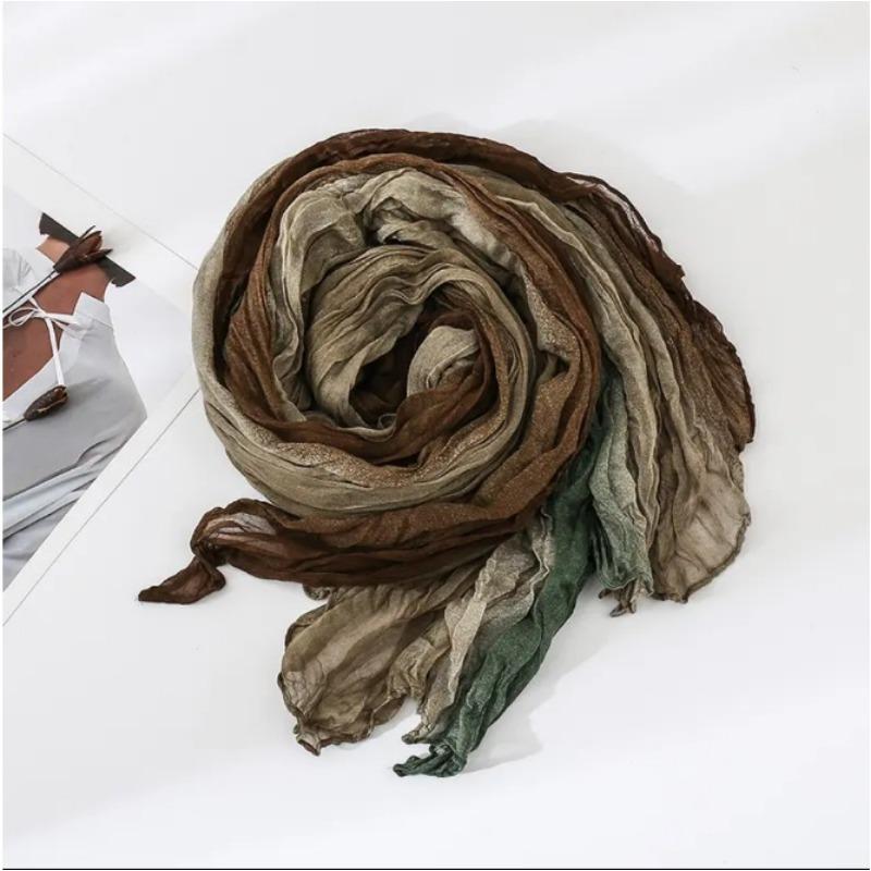Large Size Printed Gradient Sunscreen Scarf Shawl Beach Towel