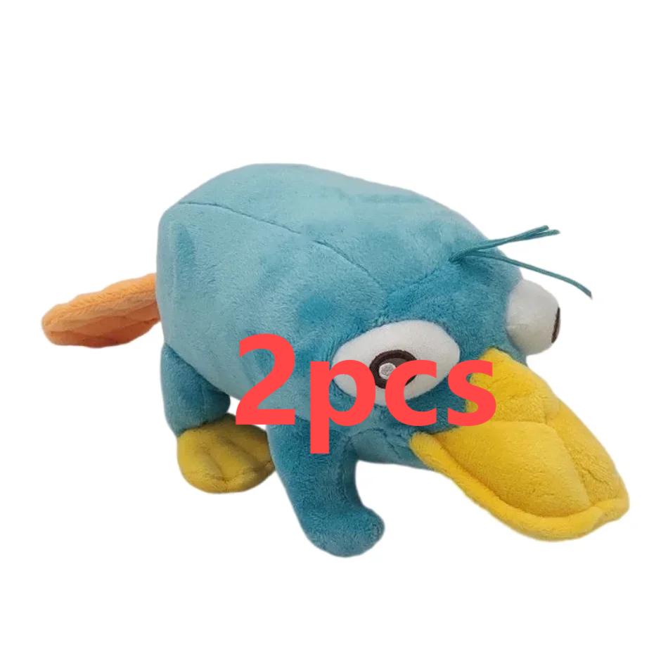 25CM New Simulated Blue Perry The Platypus Plush Toys Anime Stuffed Animals Duck Dolls Boys Girls Christmas Birthday Gifts.