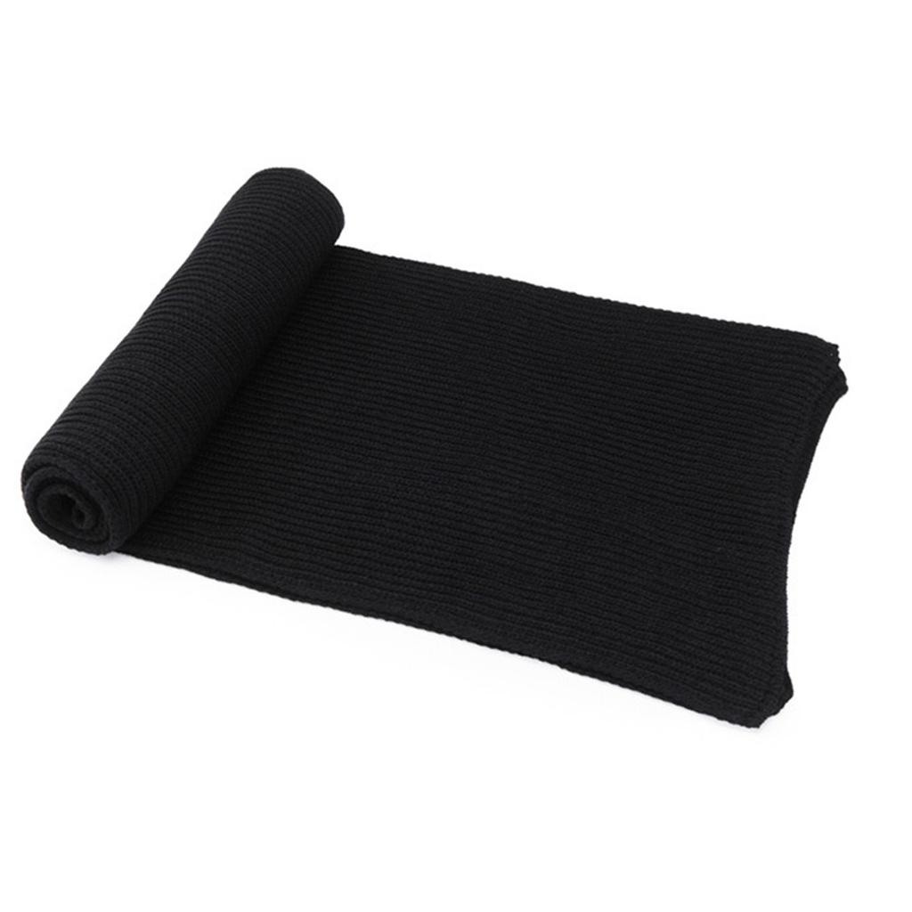 Шарф мужской зимний высококачественный однотонный теплый свитер вязаный шарф