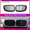 Car Front Bumper Grille Gloss Black Left Right Kidney Racing Grill for BMW X5 E70 X6 E71 2007-2014 #51137307599 51137307600