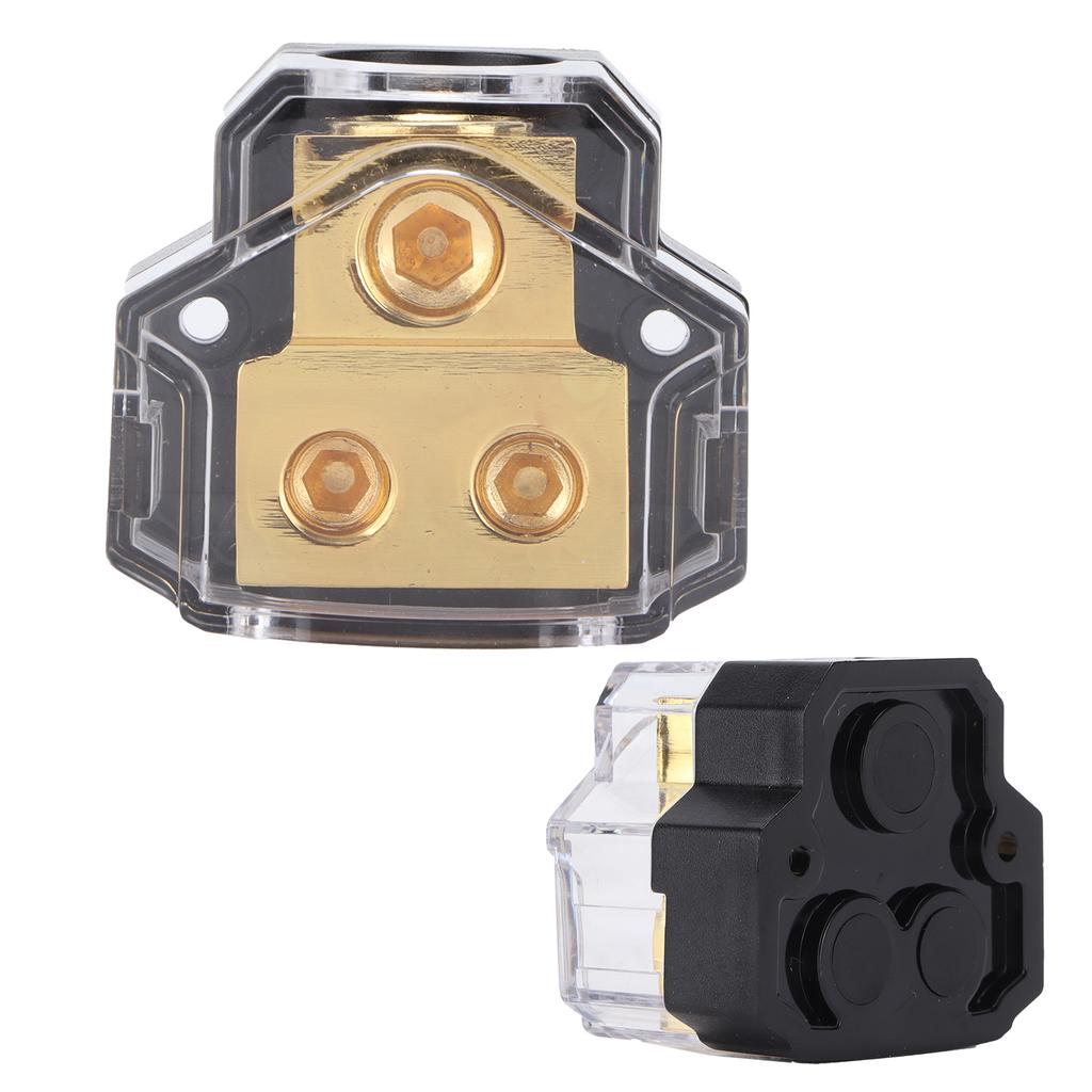 Автомобильный 1X2GA вход 2x4GA выход блок распределения питания держатель предохранителя модификация усилителя чистая медь