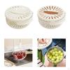 Drain Basket Food Storage Container Refrigerator Organizer Fruit Drainer Bowl Removable