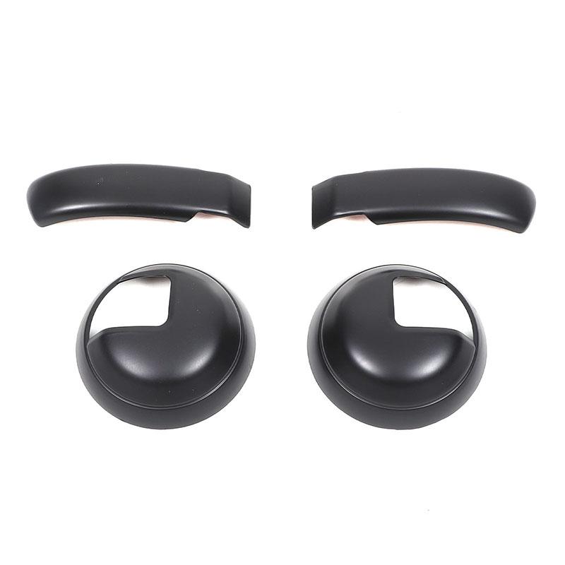 For Fiat 500 2010-2024 ABS Carbon Fiber Car Inside Handle Panel Frame Cover Trim Sticker Car Accessories