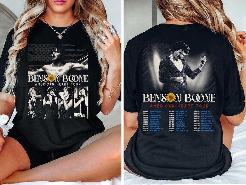 Benson Boone Vintage Shirt, Tour Album 2025 Concert Gift Unisex Tee For Fan Unisex T-Shirt
