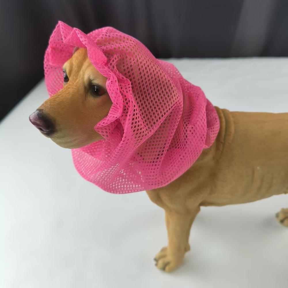 Anti-mosquito Pet Dog Earmuffs Mesh Ear Protective Cover Pet Snood  Ear Protection