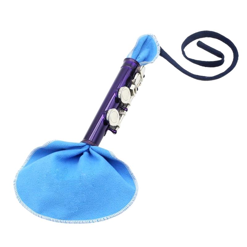 Saxophone Cleaning Cloth Durable Pull Through Cloth Soft Rag Sax Cleaning Tool for Flute and Wind & Woodwind Instrument