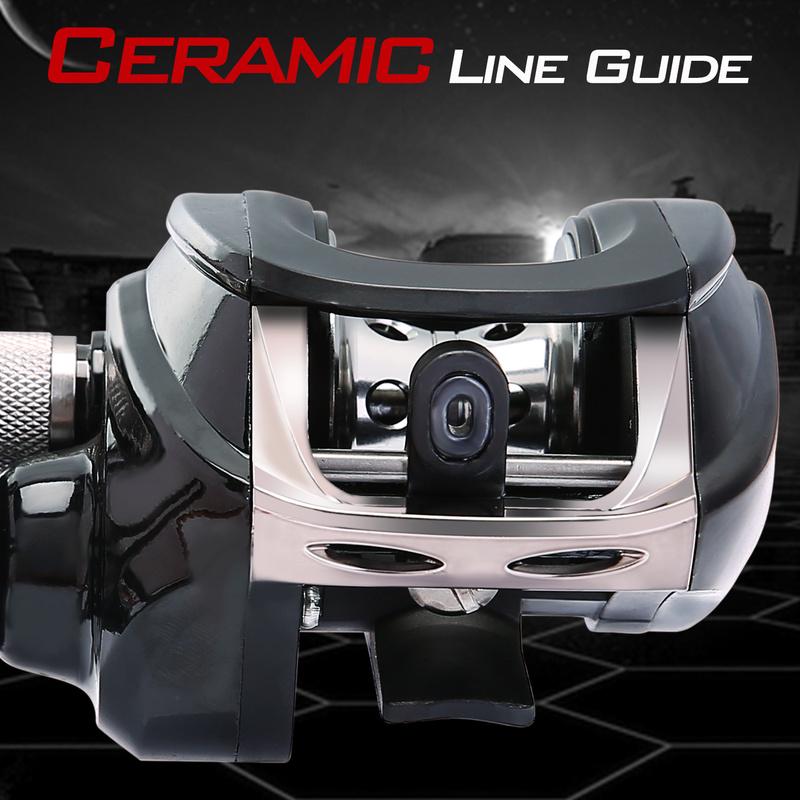 Рыболовная катушка для заброса наживки 18BB 6,3:1 Алюминиевая катушка с ЧПУ Легкая ультрагладкая рыболовная катушка