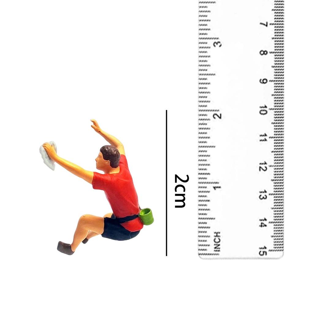 Climbing Figures in 1/64 Scale for Scenic Displays