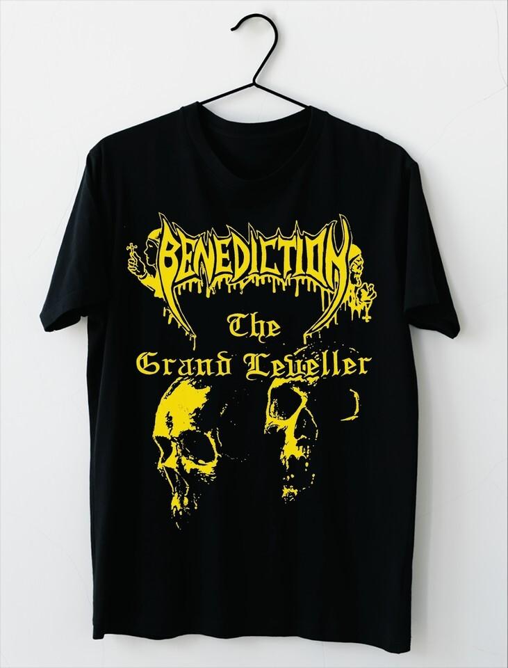 НОВЫЙ BENEDICTION Футболка с коротким рукавом Хлопок Черный Все размеры Унисекс Футболка AR916 Унисекс Футболка
