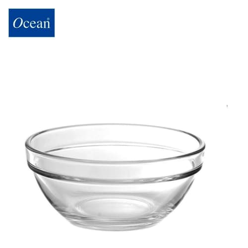 Horikoshi Glass Small Bowls, 10.5cm, Set of 6, Ocean Stacking Bowls, for Prep