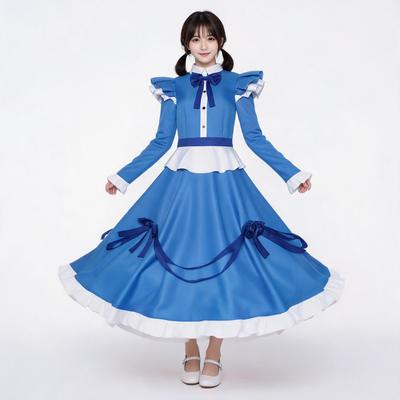Косплей-платье Poppy Playtime Poppy Blue, Костюм для сценического выступления персонажа аниме