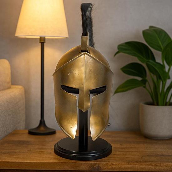 300 Spartan Helmet Handmade Warrior Armor, LARP Cosplay Prop, Unique Gift for Movie And History Enthusiasts