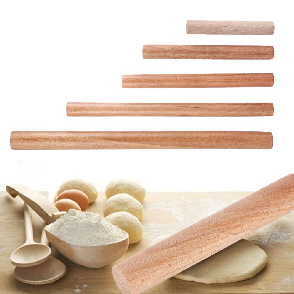 Household Wooden Cake Decoration Dough Roller Pastry Tool Rolling Pin Baking Supplies