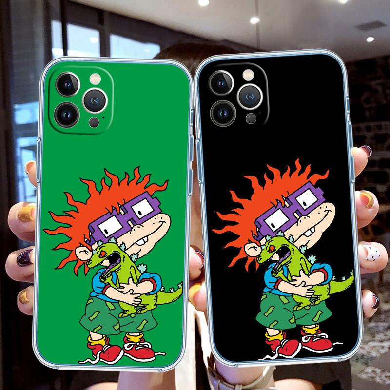 LO82 R-Rugrats Soft Shell Transparent Phone Case for Motorola Moto Edge 20 30 40 50 S30 Fusion Ultra Pro Neo Lite + G200 G23