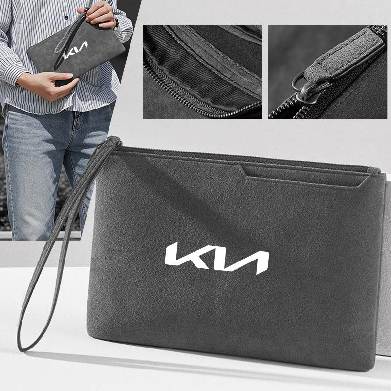 QPGH9 Keyring Men’s Handbag Fabric Business Bag with Mobile Phone Holder For KIA Picanto Rio 3 Ceed Sportage Cerato Soul Sorento K5