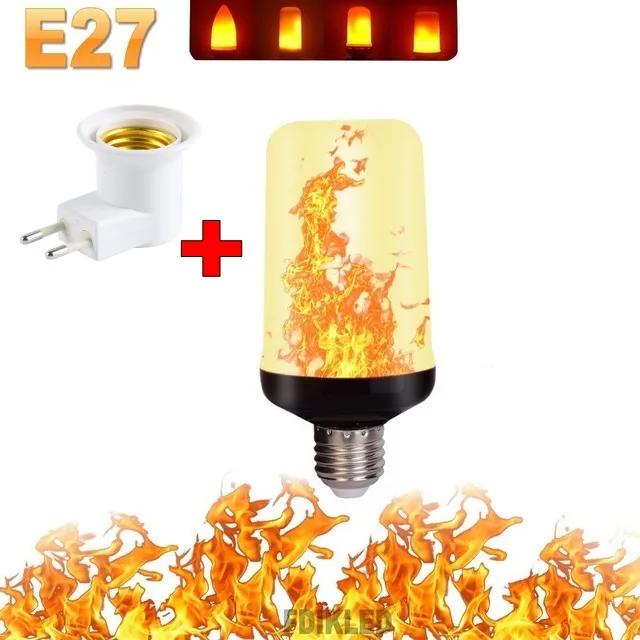 LED Flame Light Bulbs E17 E11 Party LED Flame Effect Light Lights Bulb LED Dynamic Flame Light KTV Festival Garden Decor light