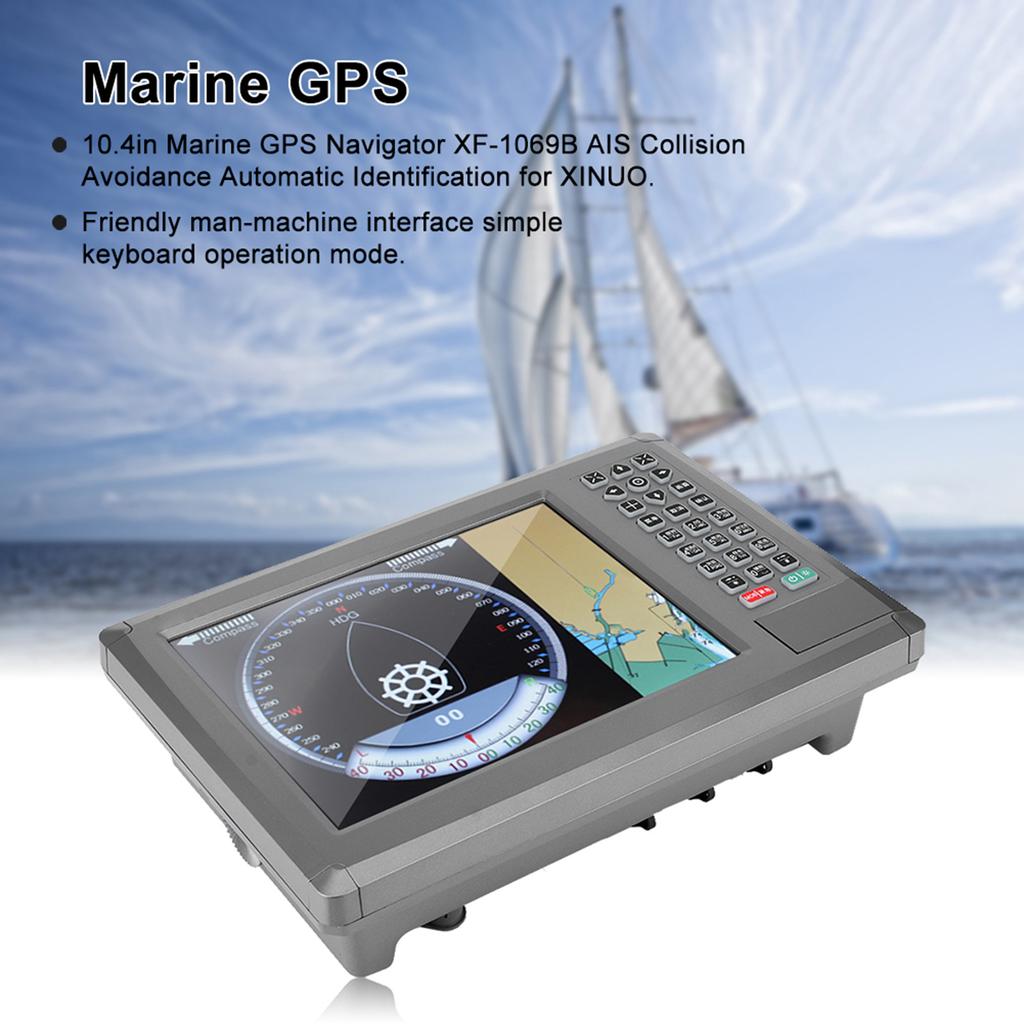 10,4-дюймовый морской GPS-навигатор XF-1069B AIS Предотвращение столкновений Автоматическая идентификация для XINUO
