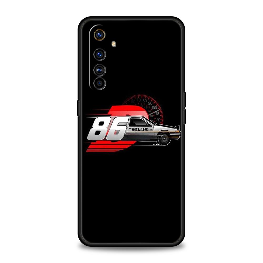 Initial D AE86 Phone Case for Oppo A17 A12 A57 A74 A16 Find X5 X6 A52 A53 A54 A15 Reno 6 Z 7 Pro A9 2020 5G Silicone Shell Capas