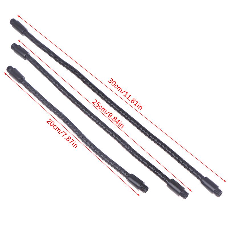 1Pc Led Gooseneck Metal Hose Dia 6Mm Bendable Diy Black Shaping Universal Soft Tube For Table Lamp Spotlight Floor Lamp