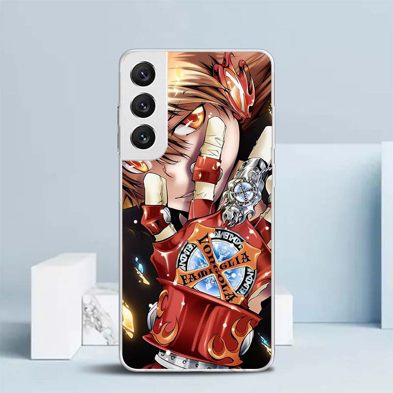 Katekyo Hitman Reborn Мягкий чехол для Samsung Galaxy S25 Edge S26 S24 S23 Ultra Чехол для телефона S22 S21 Plus S20 FE Печатный узор Защитный