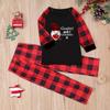 Family Christmas Plaid Pajama Set: Long-Sleeve T-Shirt & Pants