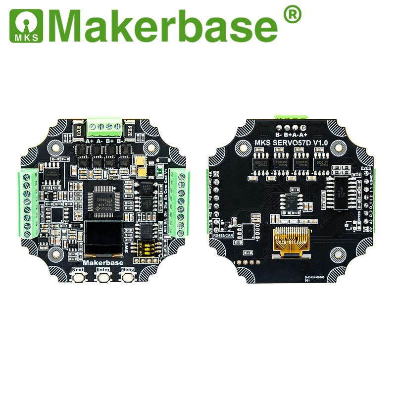 Makerbase MKS SERVO57D PCBA NEMA23 шаговый двигатель с замкнутым контуром Драйвер ЧПУ 3D-принтер для Gen_L FOC тихий и эффективный