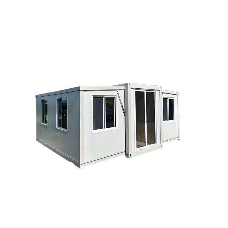 Expandable Double Wing Prefab House: 3 Bedrooms, 1 Living Room, Fully Decorated