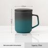 Chaxun Zen Black Ceramic Mug with Lid and Filter