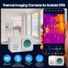 Тепловизор инфракрасный с разрешением 256*192, тип с приложением для телефона, широкий диапазон измерения температуры от -15°C до 600°C, для системы Android