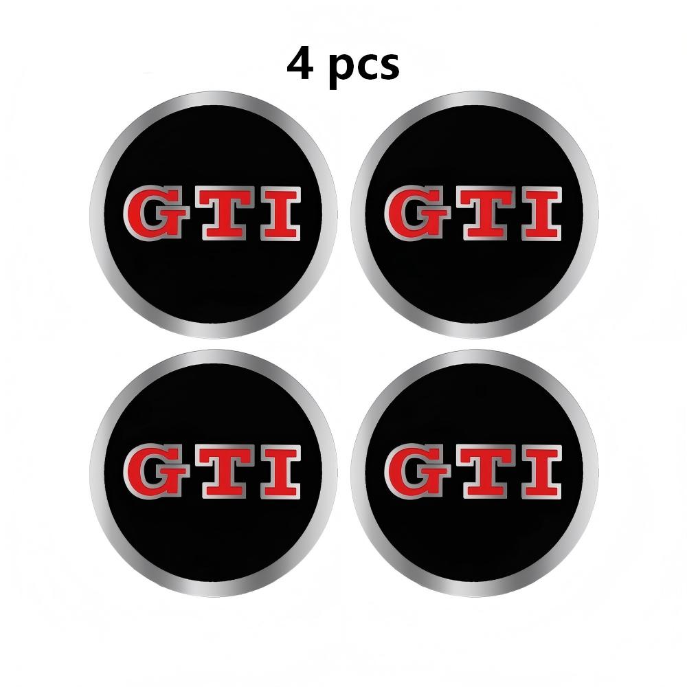 4 pcs Volkswagen wheel hub center cap decorative stickers suitable for VW R Polo Passat Golf 4 5 6 Tiguan Jetta GTI T-ROC ID.3 4 BA5