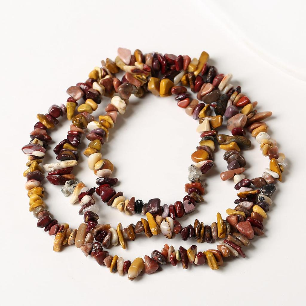 Ожерелье из натурального аметиста, 80 см - Полированные, Неправильные полоски для изготовления украшений и браслетов своими руками