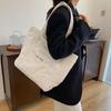 Autumn and Winter Large Capacity Women Shoulder Bag For Daily Used Corduroy Casual Tote Bags Ladies Commuting Handbags