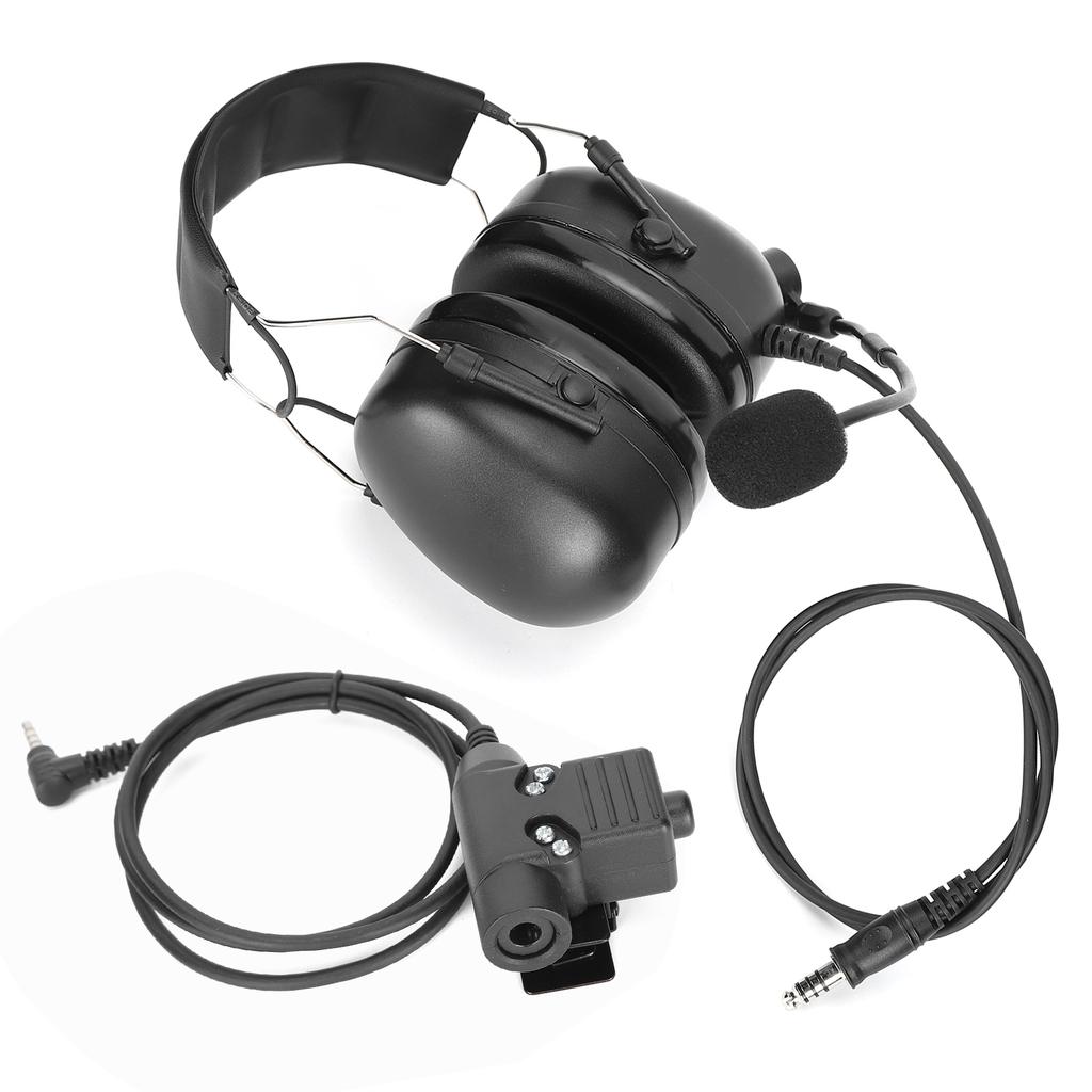 U94 PTT Headset Hearing Protection Noise Cancelling Headset with Adapter for Military Flying