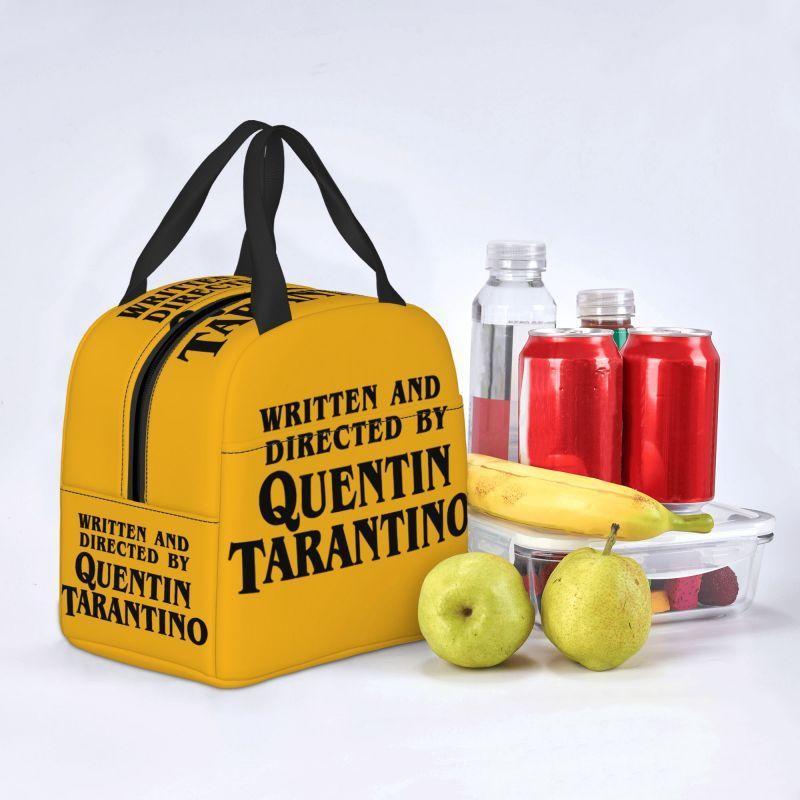 Custom Vintage Film Quentin Tarantino Lunch Box Pulp Fiction Kill Bill Thermal Cooler Food Insulated Lunch Bag Portable Tote Bag